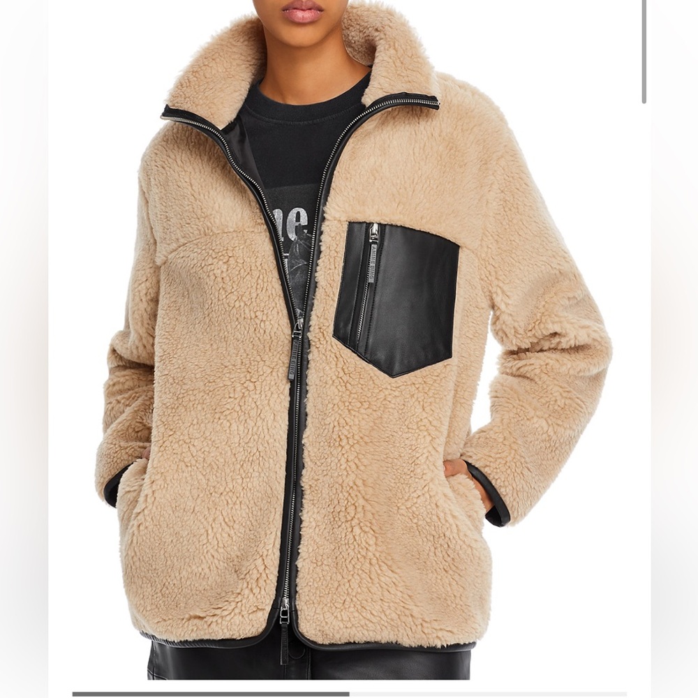 ANINE BING Ryder Faux-Shearling Jacket - Picture 3 of 10
